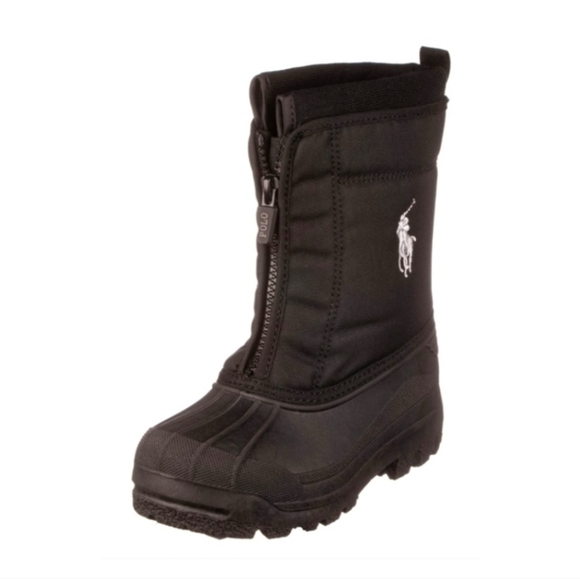 Polo by Ralph Lauren Winter Boots Size 5 in Black - Picture 1 of 12